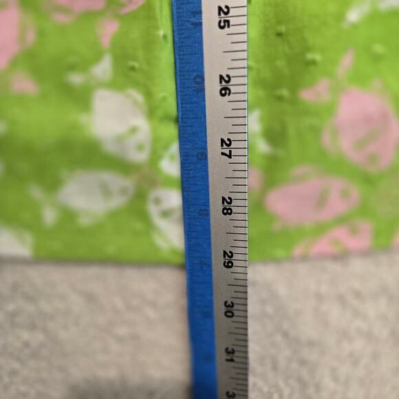 Lilly Pulitzer Strapless Pink and Green Fish Print Dress Size 0 Beachy Vacation - Picture 6 of 14